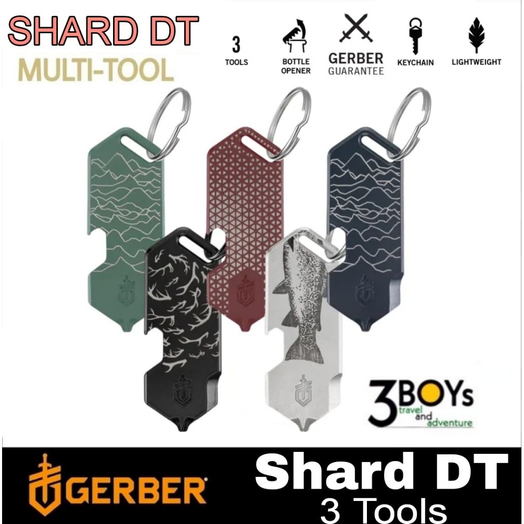 Gerber รุ่น Shard DT multi tool และพวงกุญแจ 3 in 1 สำหรับปัญหาเล็กๆ น้อยๆ ในชีวิตประจำวัน น้ำหนักเบา ของแท้