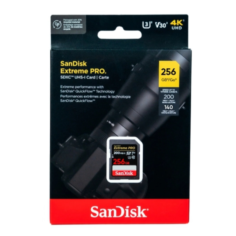 SanDisk 256GB Extreme PRO SDXC R200/W140