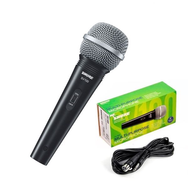 SHURE SV100 ไมโครโฟนพร้อมสาย ไมค์พร้อมสาย 4.5 เมตร Dynamic Cardioid ไมค์สาย shure