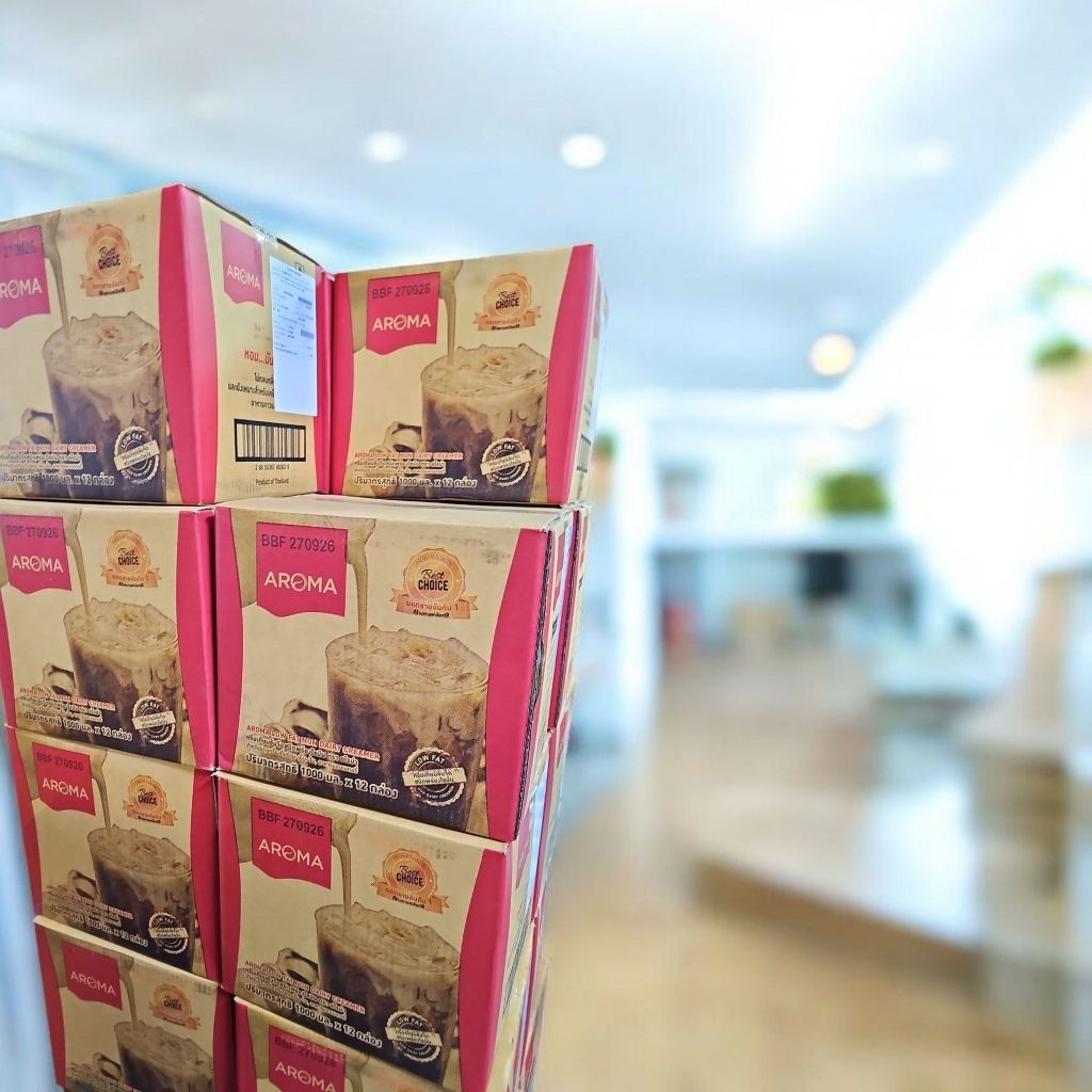 AROMA ครีมเหลว ตรา อโรม่า 1000มล.×12 (ยกลัง).