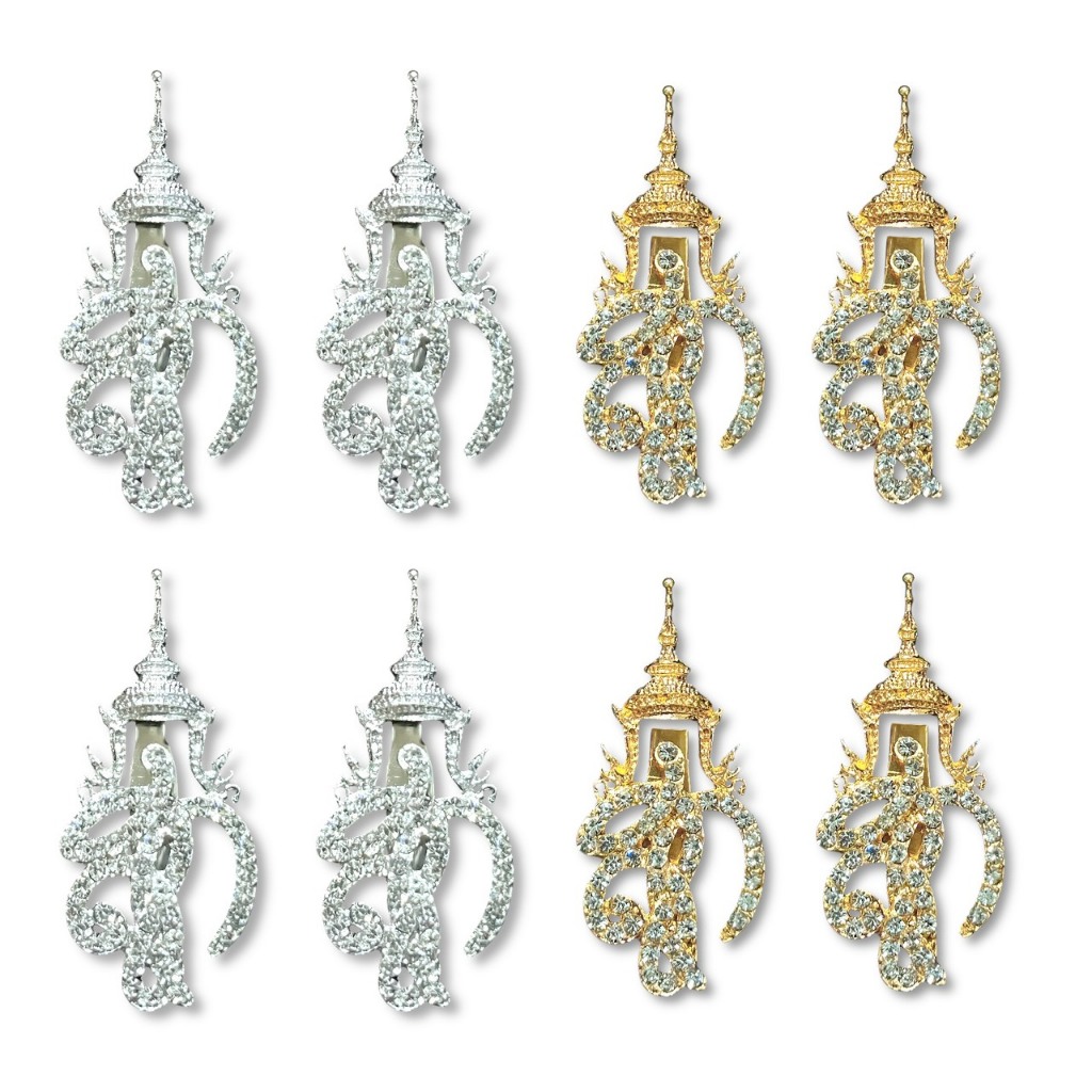 พร้อมส่งจากไทย ชฎาเข็มกลัดริบบิ้น ขอบเงิน รูปโบว์ เข็มกลัดติดเสื้อไว้อาลัย โบว์ขาวดำ โบว์ไว้ทุกข์ พร้อมส่ง - รูปที่ 7