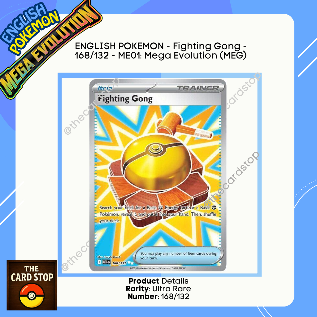 English Pokemon - Fighting Gong - 168/132 - ME01: Mega Evolution (MEG)