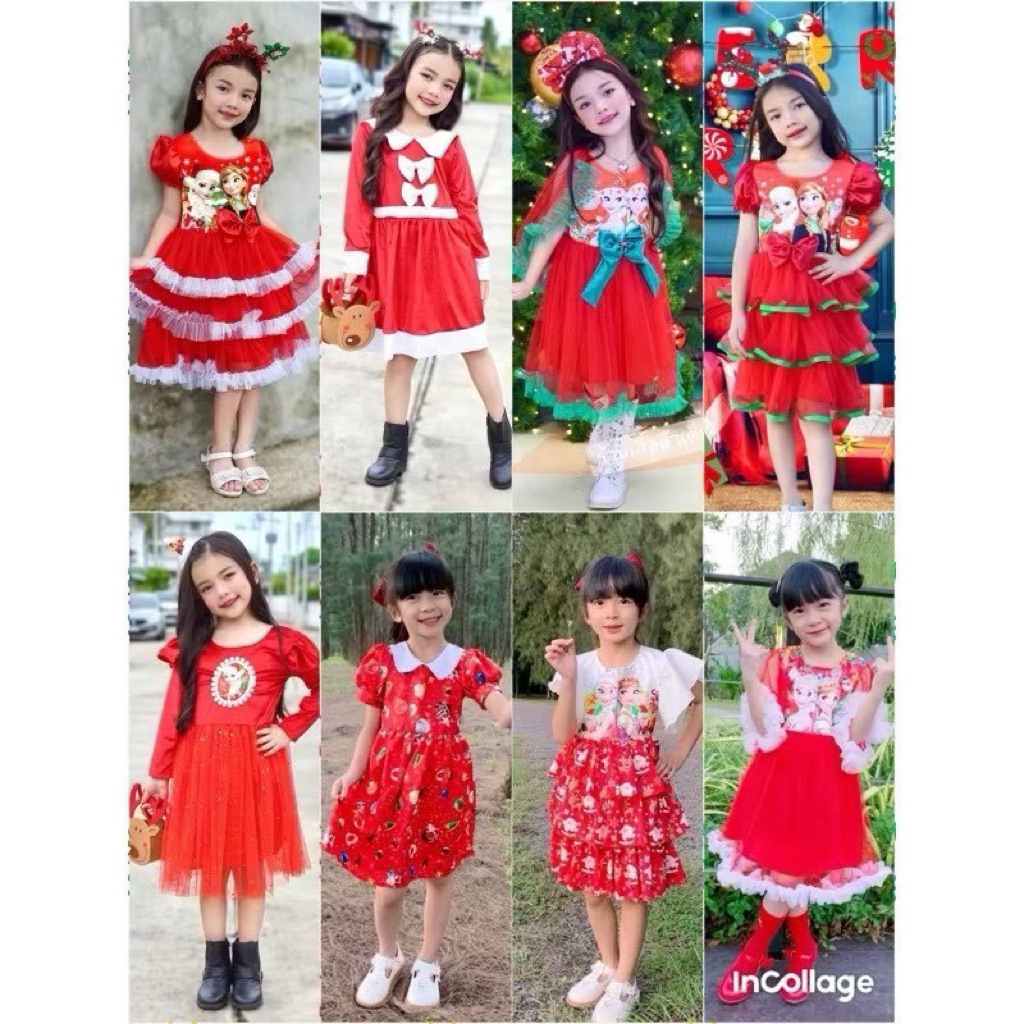 ชุดเจ้าหญิง ชุดเด็กผู้หญิง  2-7ขวบ 💕มีหลายแบบ💕(1)