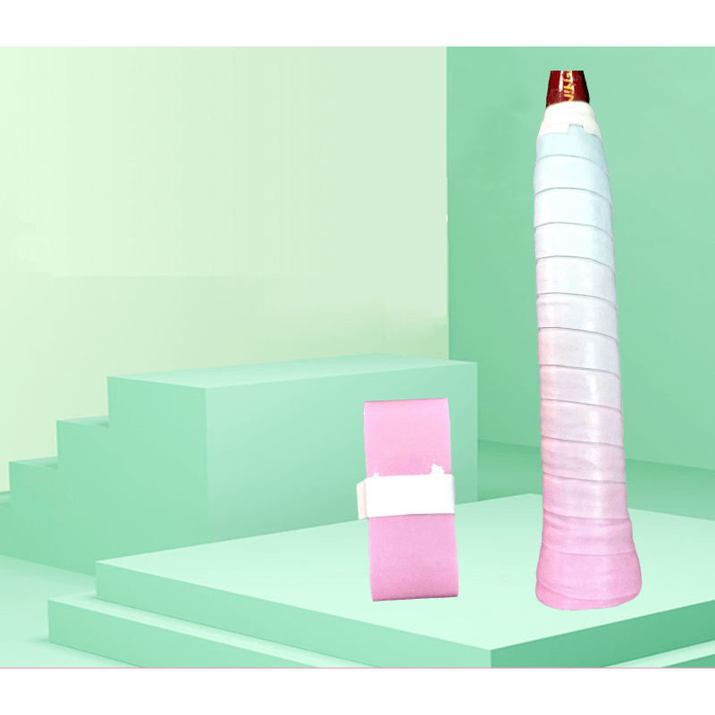 🇹🇭พร้อมส่ง เทปพันด้าม ไล่สี 2 โทน กันลื่น ซับเหงื่อ หนา 0.65มม. ใช้ได้กับไม้แบด เทนนิส สควอช (ไม่ใช่ Yonex) - รูปที่ 6