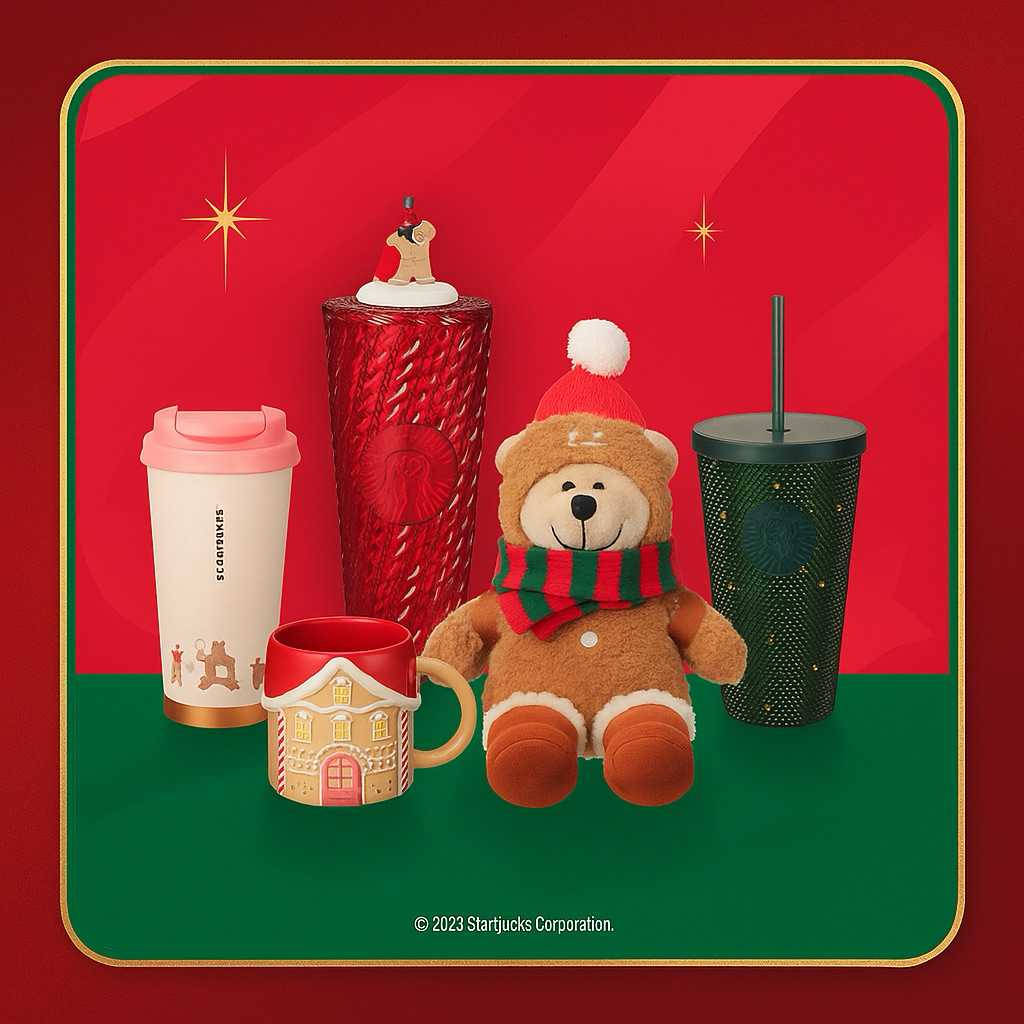 % Starbucks Chirstmas X’mas 2025 Phase1 คริสมาส Starbucks cups แก้วสตาร์บัคส์ จำหน่ายแต่ของแท้จากShopเท่านั้น!!