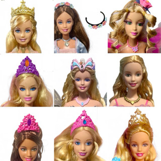 Barbie มงกุฎ สร้อย ของเล่น ตุ๊กตาบาร์บี้ นางฟ้า นางเงือก สัต…