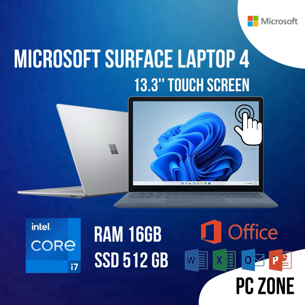 Microsoft Surface Laptop 4 i7Gen11/16GB/512GB ของแถมครบชุด สินค้าพร้อมส่ง เกรดA