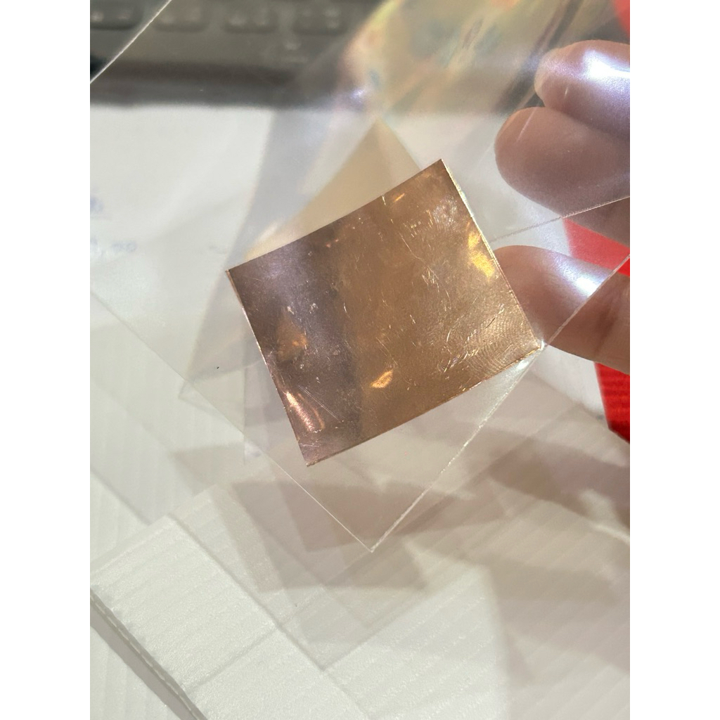แผ่นนาค50%ขนาด1.5x1.5 Cm สำหรับจารย์ยันต์ ตอกโค้ดทำตะกรุด สนใจขนาดแตกต่างทักแชทมาค่ะ #กรอบพระ #ทอง #ตะกรุด #เครื่องราง