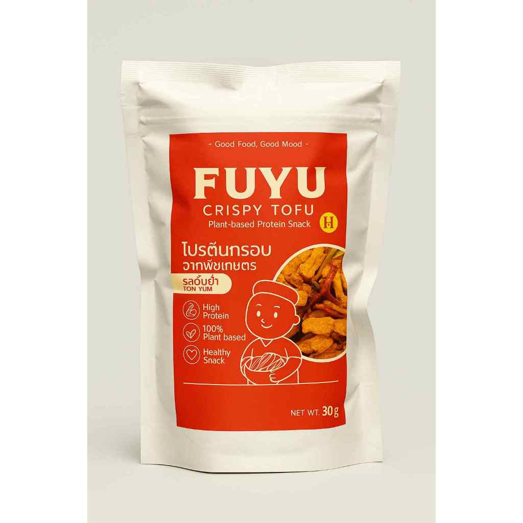 FUYU โปรตีนกรอบ จากพืชเกษตร - รสต้มยำ