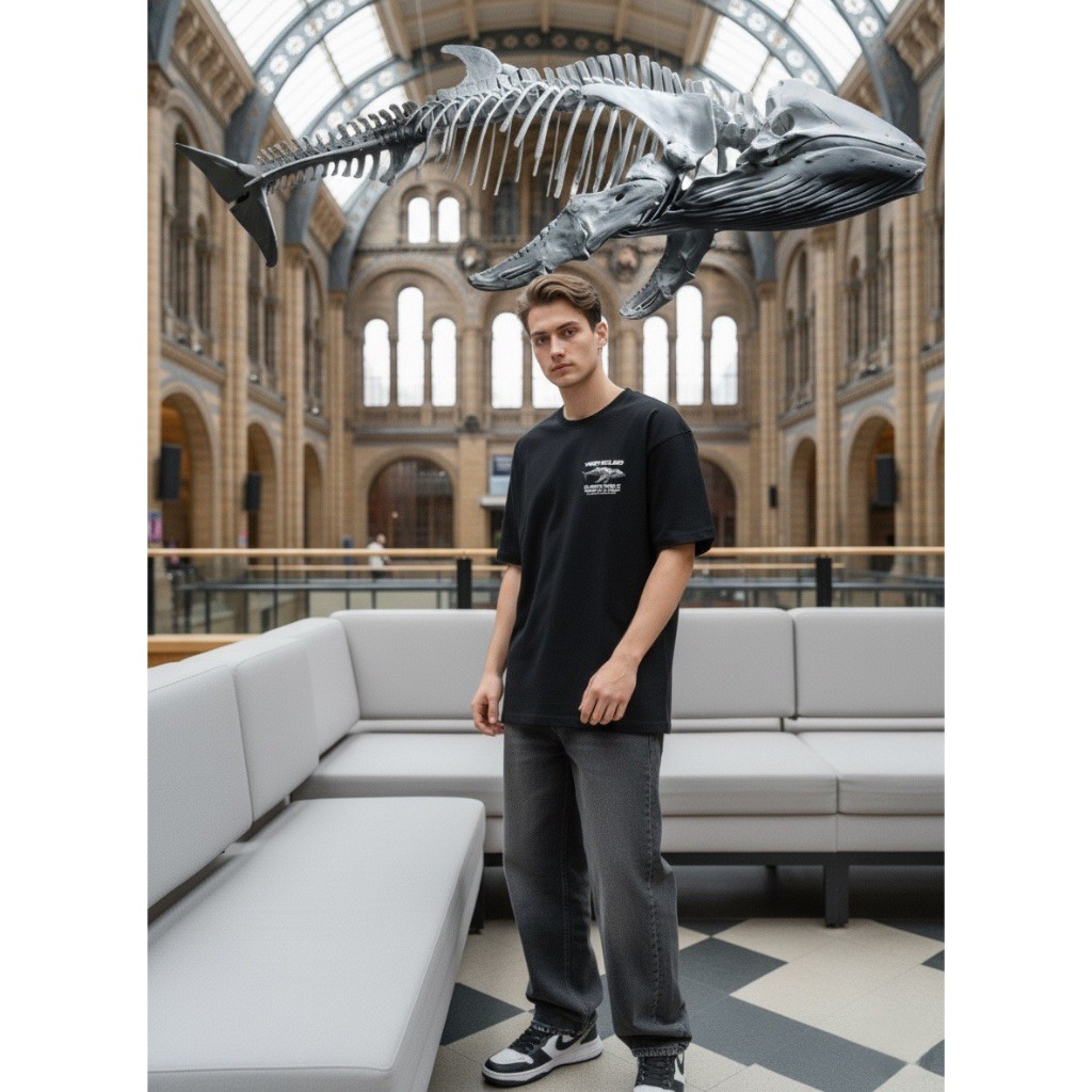 CASSIUS PREMIUM COTTON 100% OVERSIZE สกรีนลาย พรีเมี่ยม & SOLITUDE WHALE 52Hz Tee