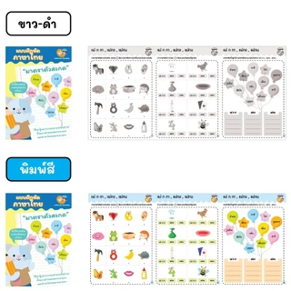 ++ อนุบาล ++ ชีทเรียน 20 หมวดแนะนำ ไม่เข้าเล่ม แบบฝึกหัด เกม กิจกรรม สำหรับเด็ก (mama say sheet)
