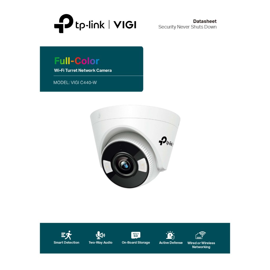 VIGI C440-W กล้องวงจรปิด (ต่อสายLAN หรือ WIFI) ″TP-LINK″