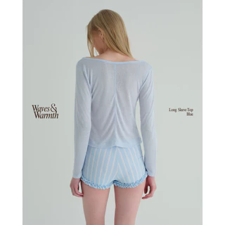 when.we.summer - Waves&Warmth Long Sleeve Top (-เฉพาะเสื้อ-) *พร้อมส่ง*