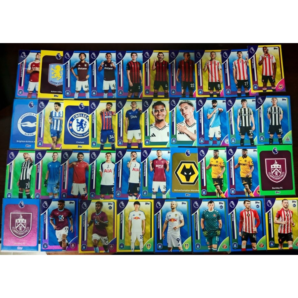การ์ด​ฟุตบอล​ 2025-26 Topps Premier League Base Color