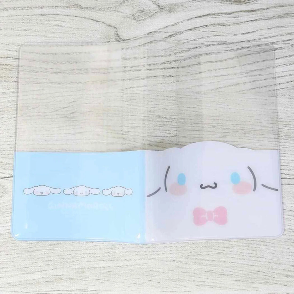 passport cover cn Cinnamoroll ขนาด: ประมาณ 95x136x10 มม. วัสดุ: พีวีซี กันรอยขีดข่วน/กระเป๋าเก็บของ/ปกใส่หนังสือเดินทาง/ ราคา ถูกที่สุด ดีลบีเคเค แกลเลอรีภาพที่ 3