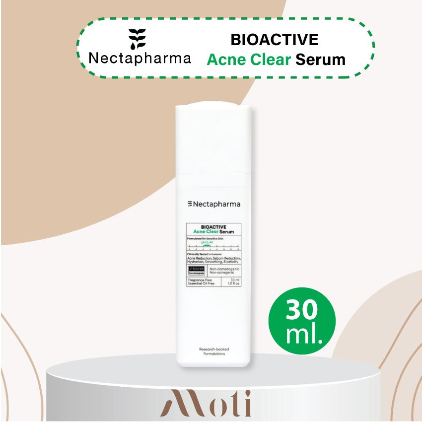 Nectapharma BIOACTIVE Acne Clear Serum 30ml  เคลียร์สิว ผิวไม่เยิ้ม เซรั่มลดสิว