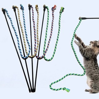 AL-619 ไม้ตกแมวขนนกเชือกยาว หลายสี  มีกระดิ่ง ของเล่นแมว ราคาถูก พร้อมส่ง🐱🍬
