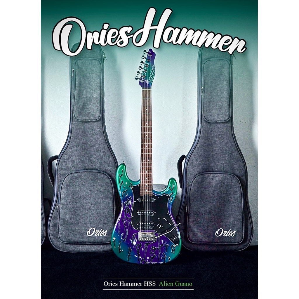 ✅ จัดส่งฟรี 🚛 Ories Hammer HSS Guitar