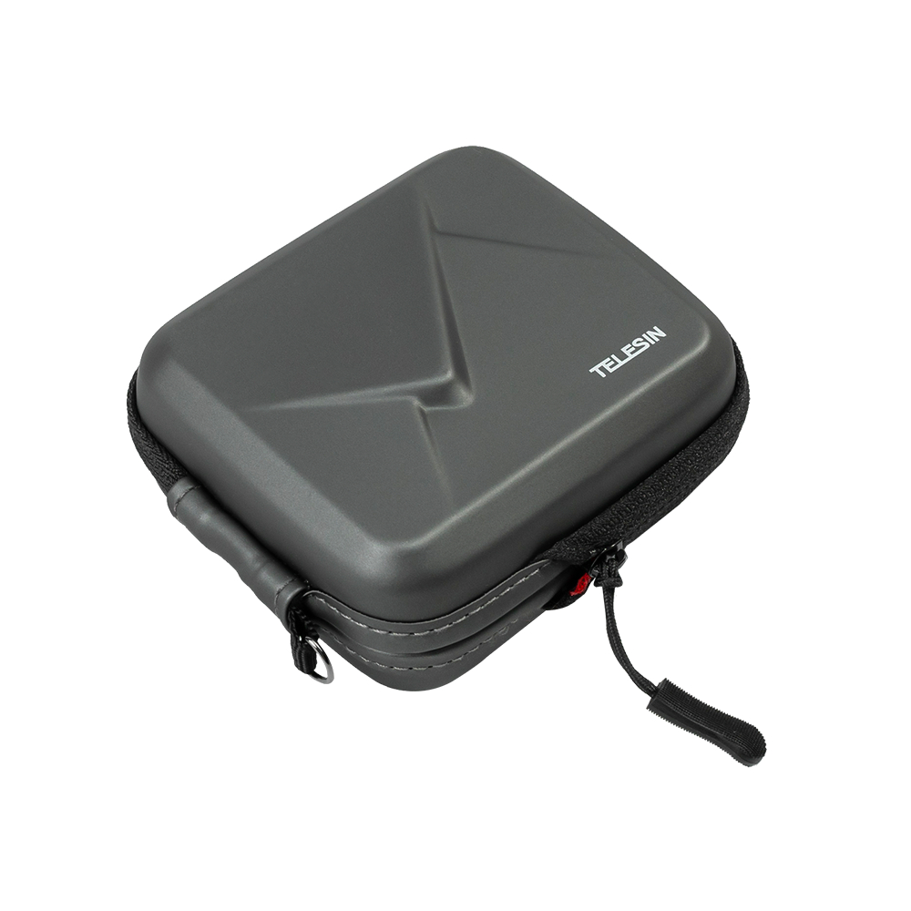 Telesin ซองป้องกันกระเป๋าสำหรับ DJIOSMO Action 5 Pro 4 3 อุปกรณ์เสริมป้องกันแรงกระแทกอุปกรณ์เสริมกล้องแอคชั่นเปลือกแข็ง