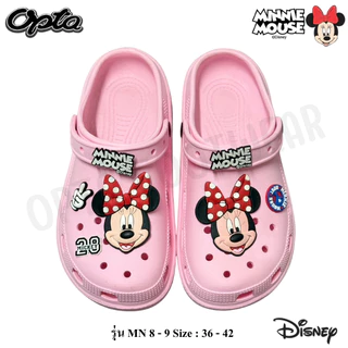 OPTA Minnie mouse รองเท้าหัวโตผู้หญิง เนื้อ EVA พื้นนื่มไส่สบาย ลิขสิทธิ์แท้ 100% พร้อมจัดส่งทุกวัน