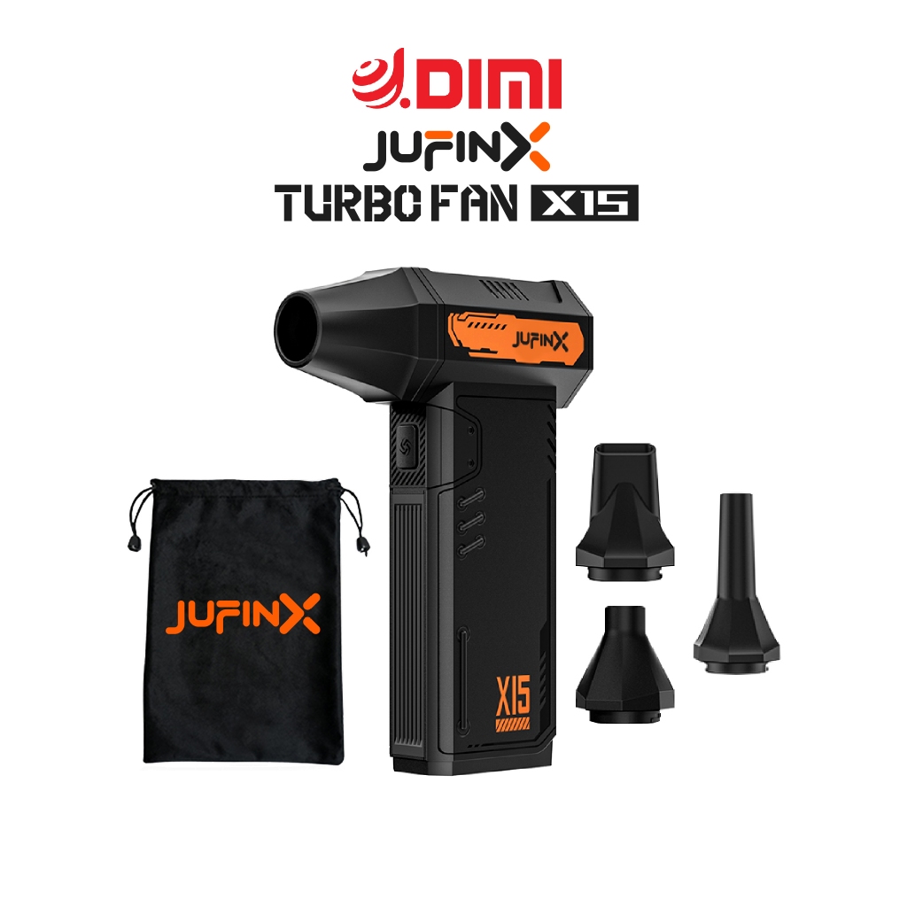Jufinx X15 เครื่องเป่าลมมอเตอร์เทอร์โบ แบบพกพา แบตเตอรี่ 2000mAh เครื่องเป่าลมไฟฟ้า 130000RPM รับประกัน 1 ปี - DIMI