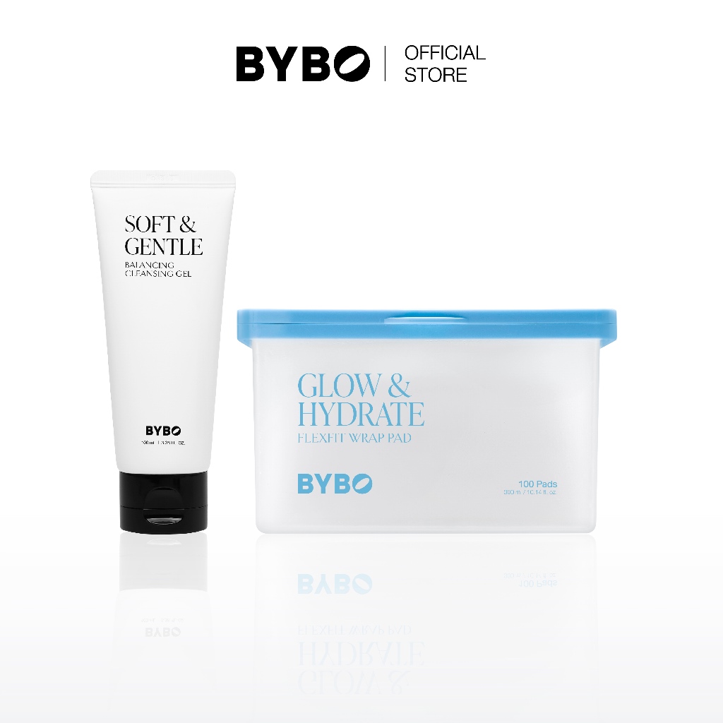 BYBO ESSENTIAL SKIN PREP SET (CLEANSING GEL + FLEXFIT WRAP PAD)