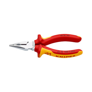 KNIPEX Needle-Nose Combination Pliers VDE 145 mm คีมปลายแหลม VDE 145 มม. รุ่น 0826145