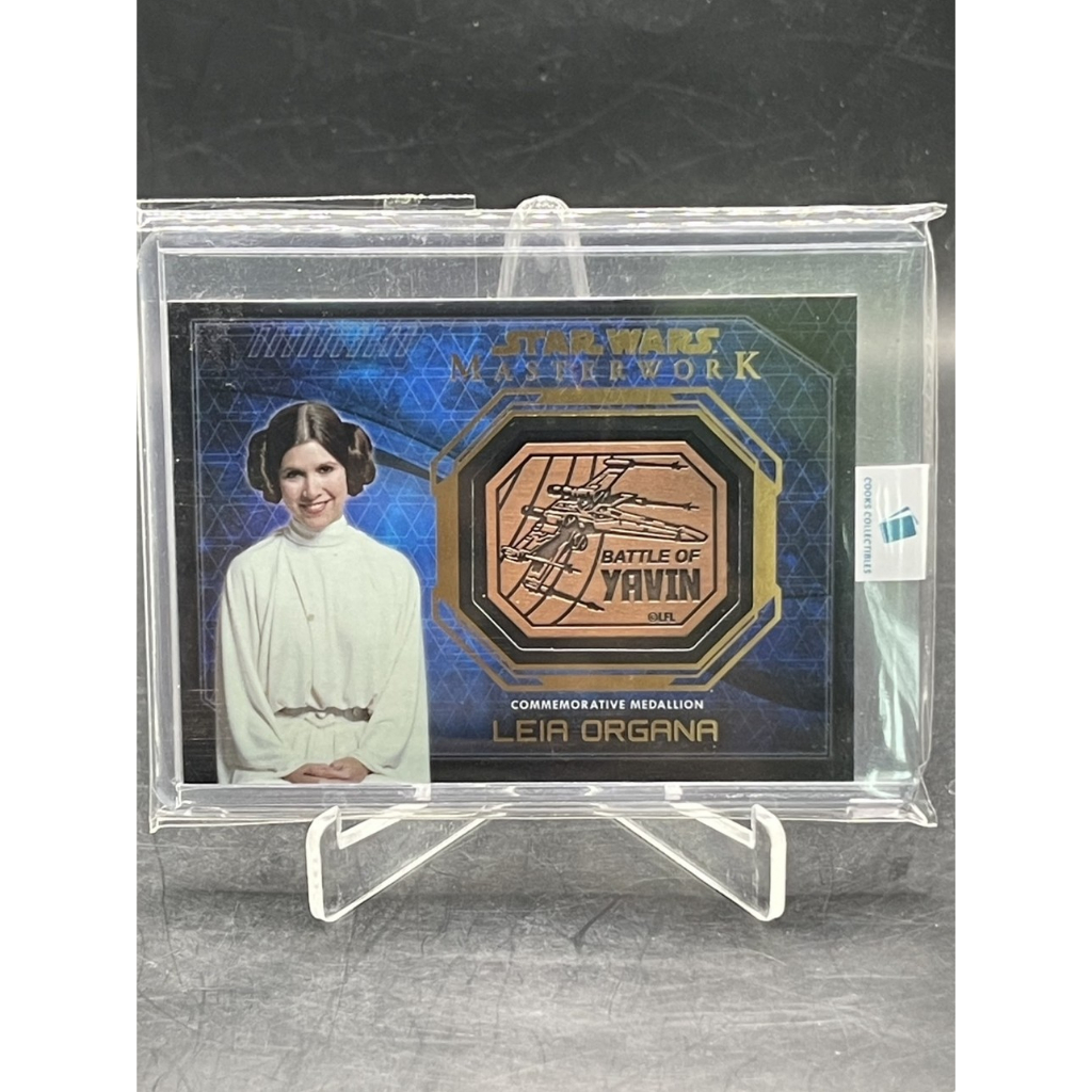 **Leia Organa Battle of Yavin Medallion Card 💎 Star Wars Masterwork Commemorative Coin Princess**