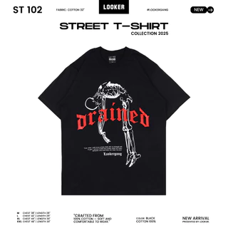 LOOKER - เสื้อยืดสกรีน (สีดำ)V.1 M/L/XL/XXL
