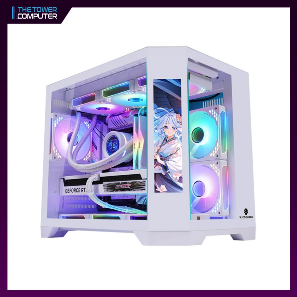 WJCOOLMAN Dreamer LCD WHITE (No Fan)(AIO 360) M-ATX