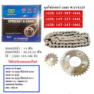 โซ่สเตอร์ (420) เลส สำหรับ MSX WAVE110i W125 W125i W100(UBOX…