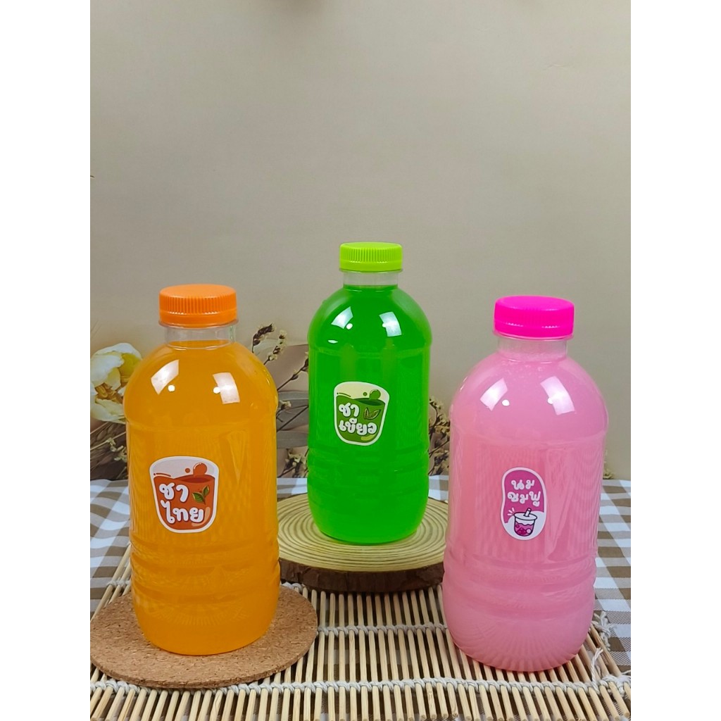 ขวดน้ำพลาสติก ทรงกลม ความจุ 350 จำนวน 100 ใบ/แพ็ค ปาก 29 มม. ฟรีฝาขวด (แพ็คกล่อง)