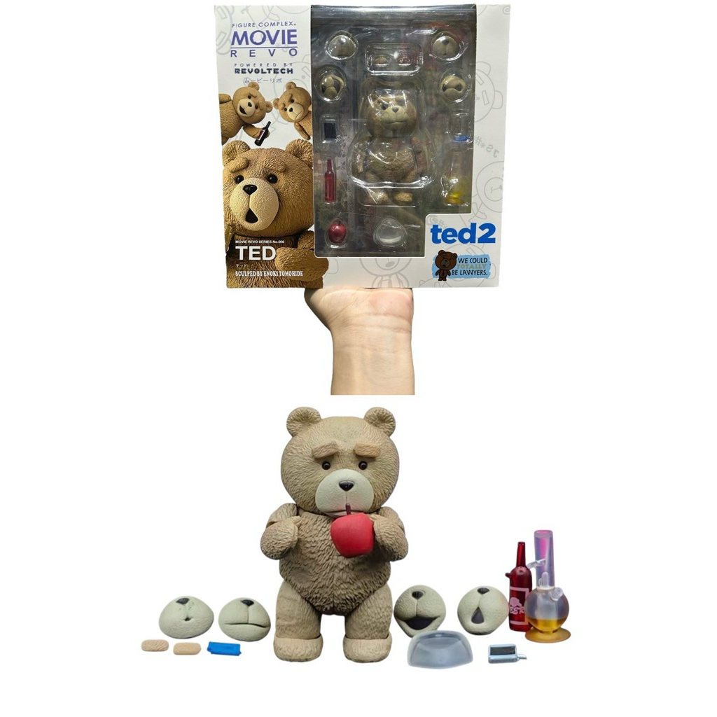 โมเดลฟิกเกอร์หมีTeddyBearความสูง10cm.มีกล่องอุปกรณ์เปลี่ยนได้