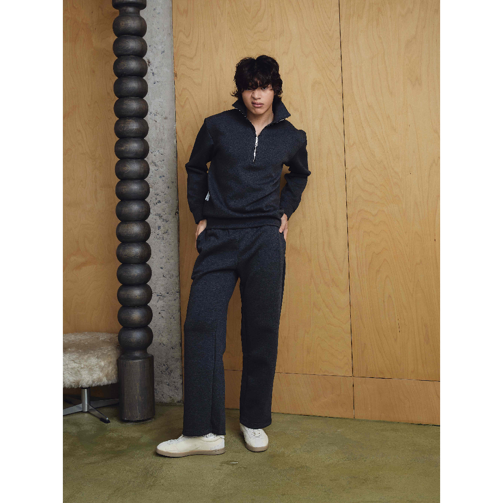 Pmith - Reese Straight-cut Sweatpants - Dark Heather