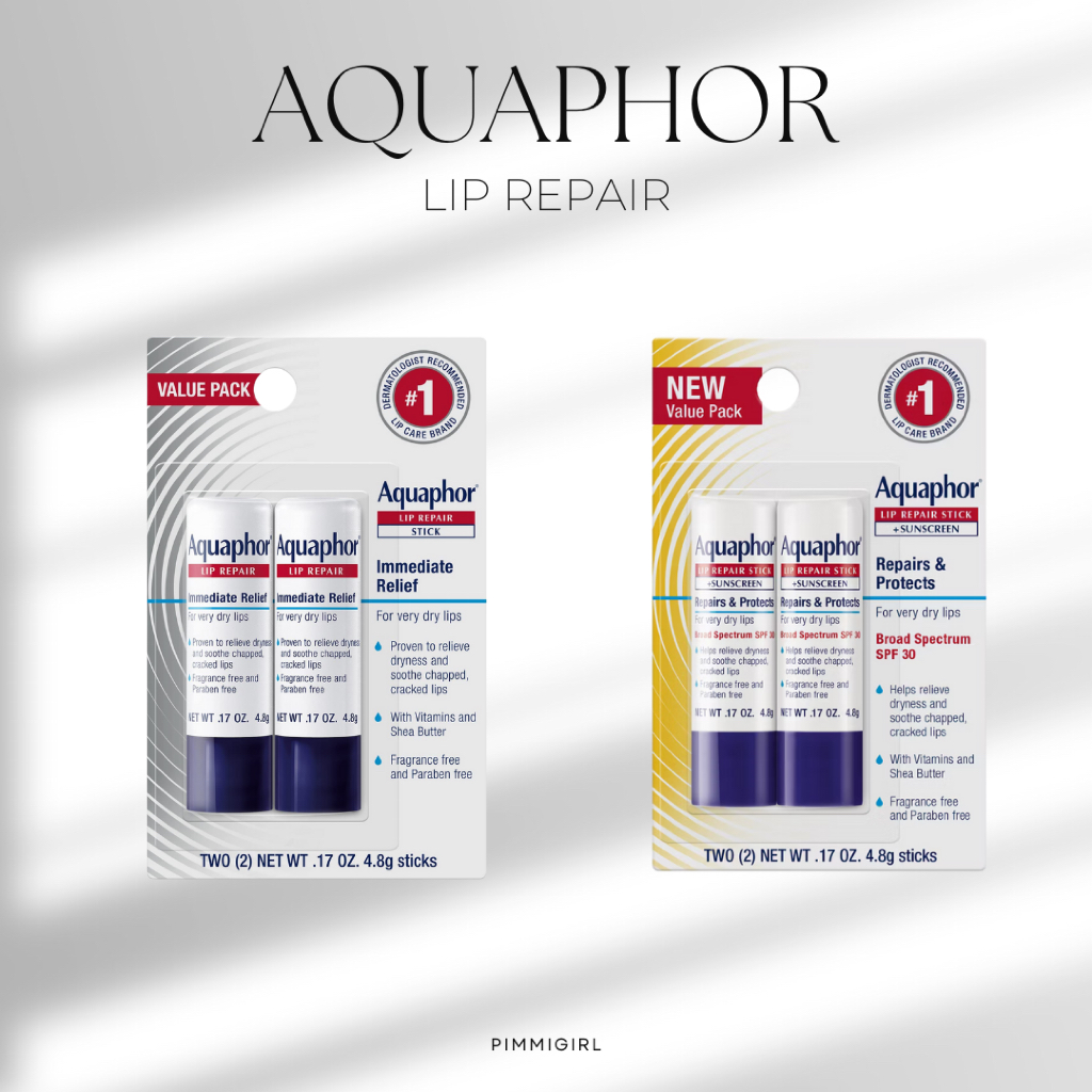 Aquaphor Lip Repair Protectant+Sunscreen ลิปแก้ริ้วรอย บำรุงริมฝีปาก ช่วยให้สวยเต่งตึง
