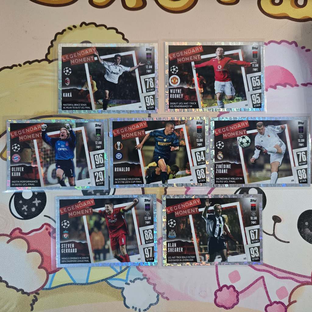 Topps Match Attax – Legendary Moment Heroes (UCL Edition) การ์ดบอล การ์ดนักบอล (Paper / Foil Holo) ส่งไว