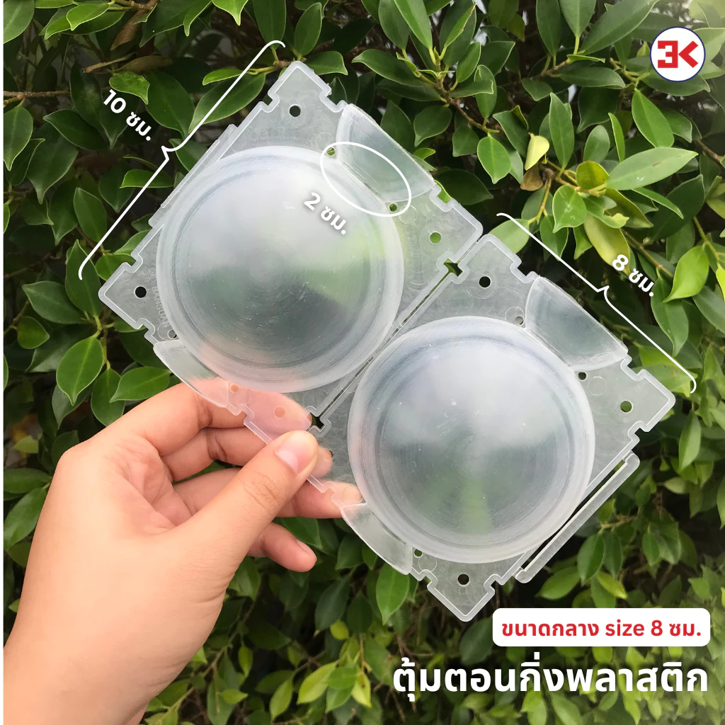 A03 ตุ้มตอนกิ่งต้นไม้ 1 ชิ้น สีดำสีขาวและสีใส ขนาด 5 cm. และ 8 cm. สินค้าพร้อมจัดส่ง thumbnail 5