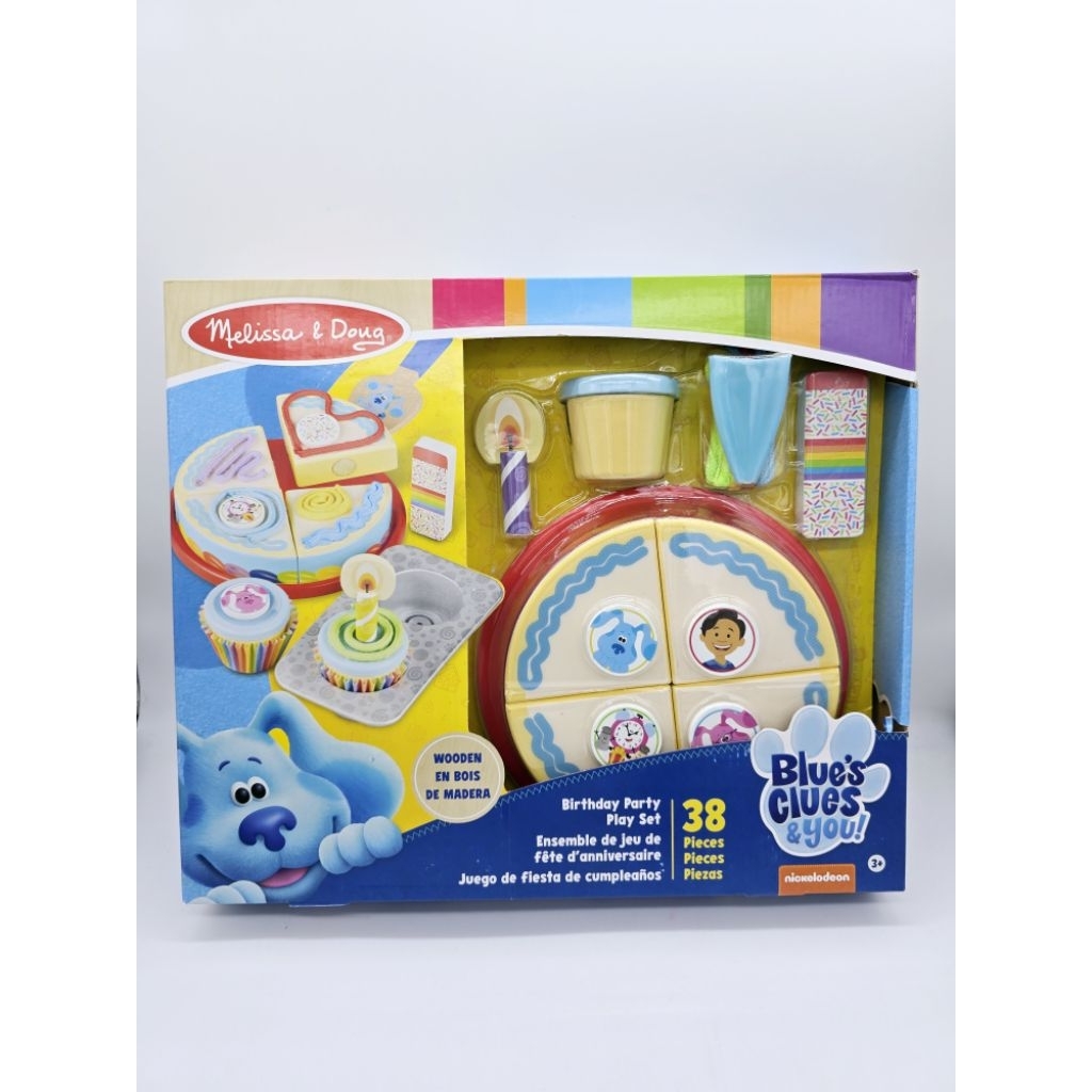 ของเล่นไม้ Melissa & Doug Blue’s Clues & You! Wooden Birthday Party Play Set 