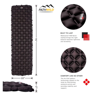 Scottus Camping Mat Inflatable Sleeping แผ่นรองนอน เป่าลม น้ำหนักเบา Ultralight