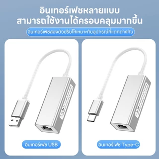Actual USB 2.0 to Ethernet Adapter รองรับความเร็วสูงสุด 100Mbps Gigabit Lan Gigabit Network Adapter