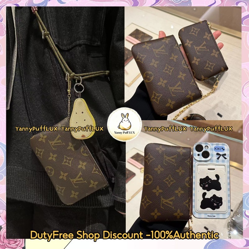 LV Key Pouch S Bag ขนาดทรัมเป็ต  กระเป๋าสตางค์ Key zero