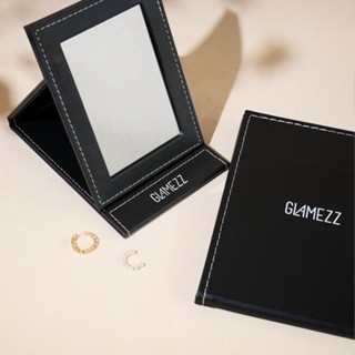 กระจกแกลมเมซ กระจกแต่งหน้าพับได้ กระจกแต่งหน้าตั้งโต๊ะ พกพาไ…