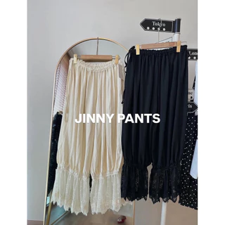 F3181 กางเกงทรงจินนี่อาลาดิน JINNY PANTSปลายขาลูกไม้