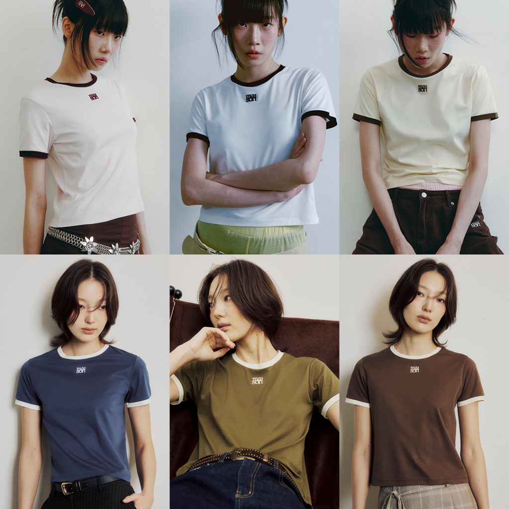 maison KEEPS | The Ringer Dual Logo Tee | เสื้อยืด ปักโลโก้