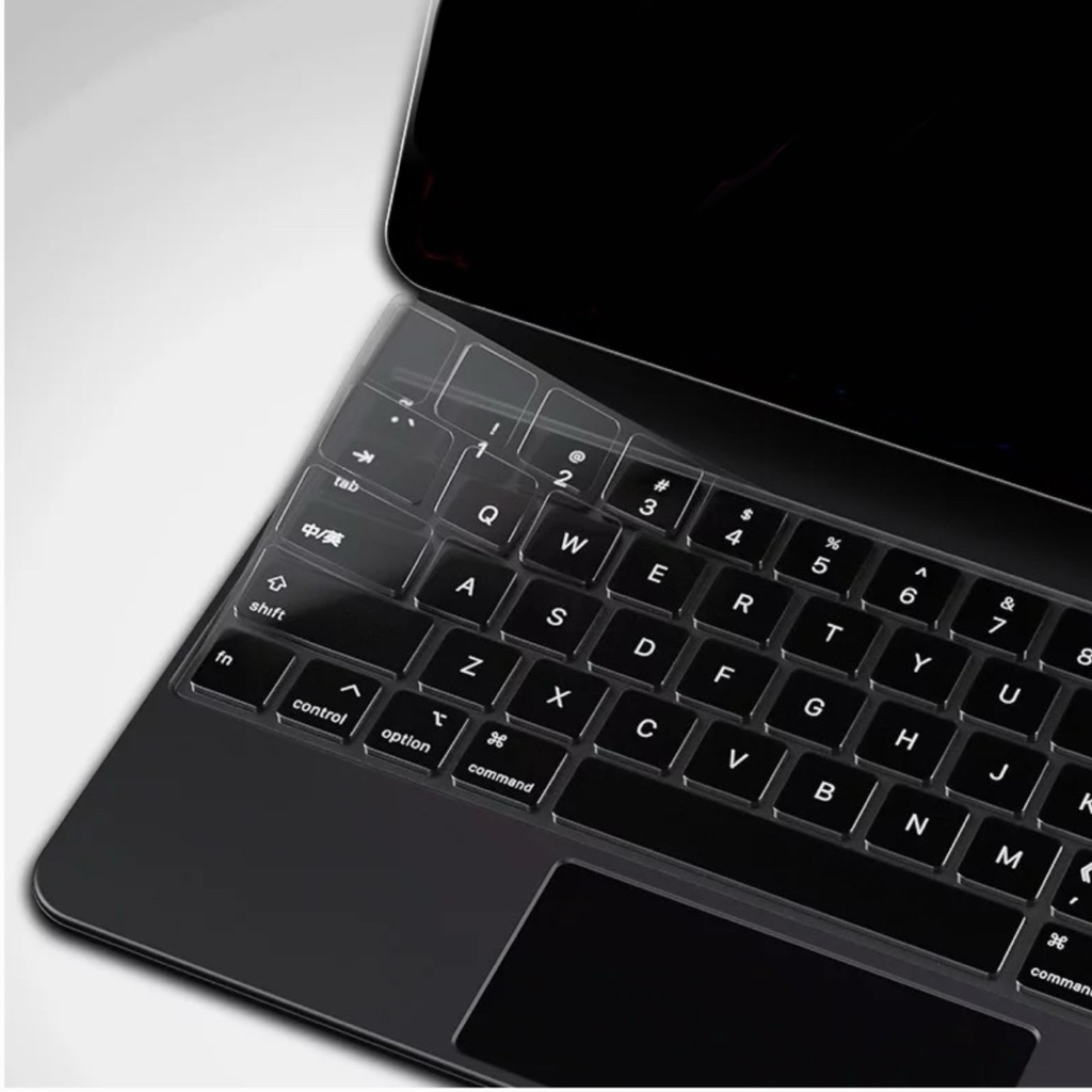 พร้อมส่ง🇹🇭Silicone Keyboard Pro12.9”/Pro11”/Air4 2020 Magic keyboard แบบใสTPU ซิลิโคนคีย์บอร์ด กันฝุ่นกันน้ำ