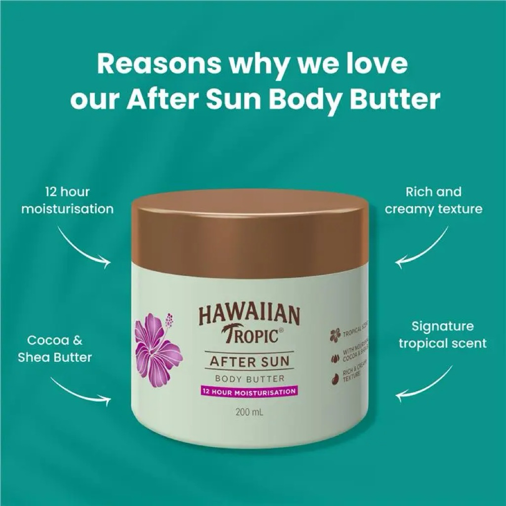 บอดี้บัตเตอร์ทาผิวหลังออกแดด Hawaiian Tropic Aftersun Body Butter 200g