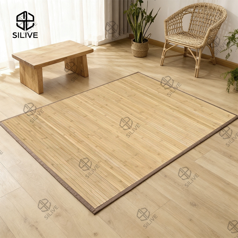 Silive Shop พรมปูพื้น(วัสดุไม้ไผ่) carpet  พรมปูพื้น พรมเสื่อทาทามิ พรม#GK-Fx
