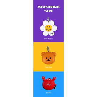 Wiggle Wiggle Measure Tape ตลับเมตร สายวัดตัว พวงกุญแจ ของแท้จากช็อปเกาหลี