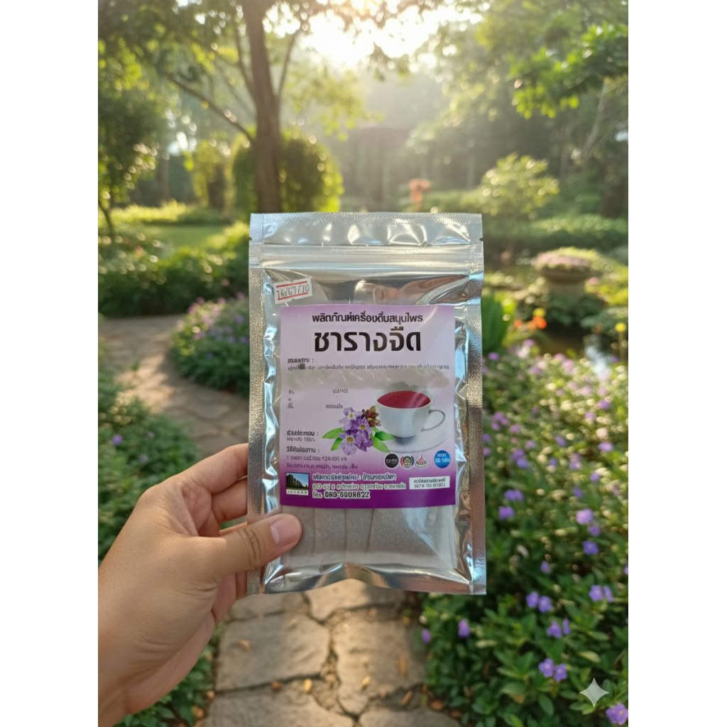 ชารางจืด บรรจุซอง ขนาด 25 ซอง ต่อ 1 ห่อ