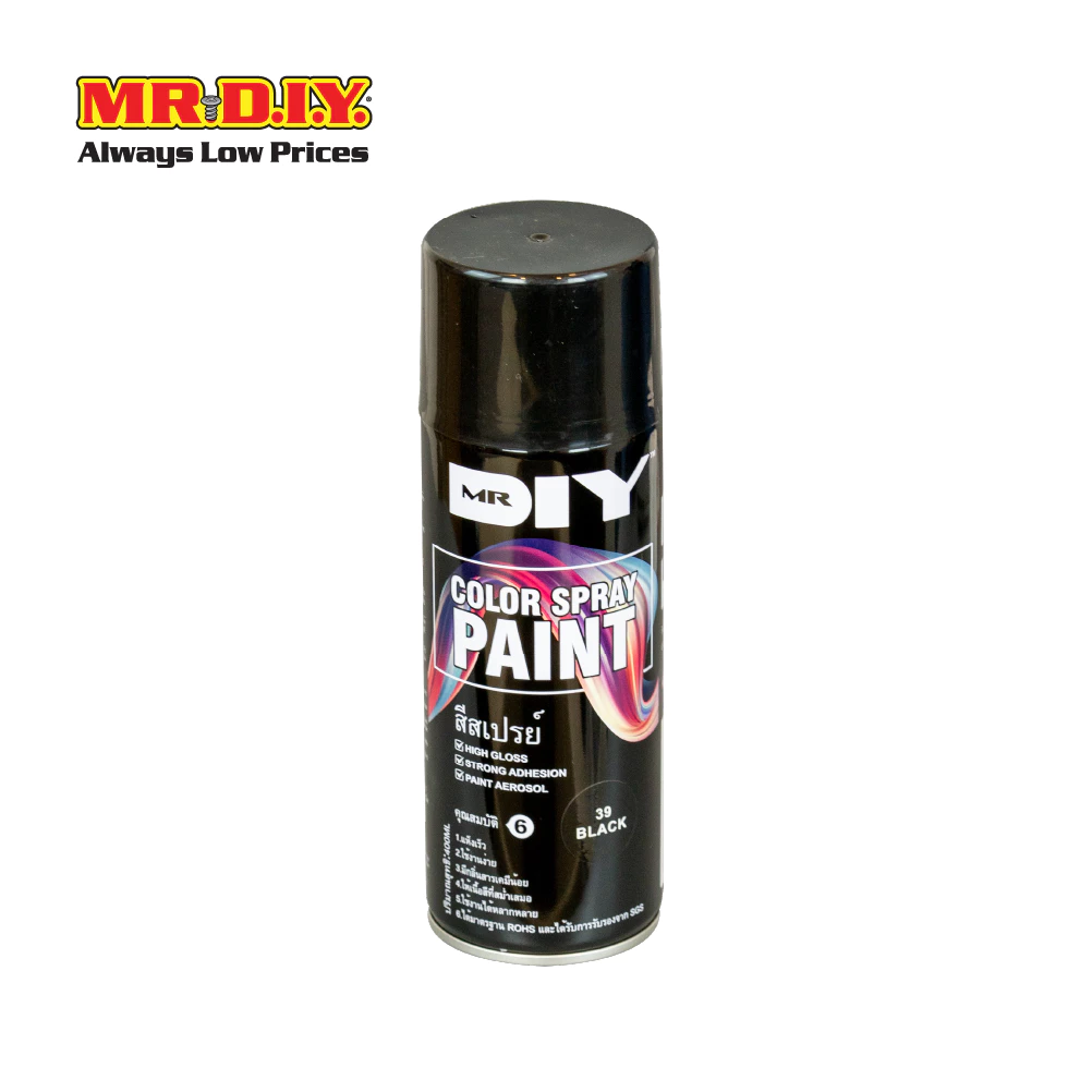 MR.D.I.Y. สีสเปรย์อเนกประสงค์ สีดำ ชนิด High Gloss ขนาด 400 มล._9079726